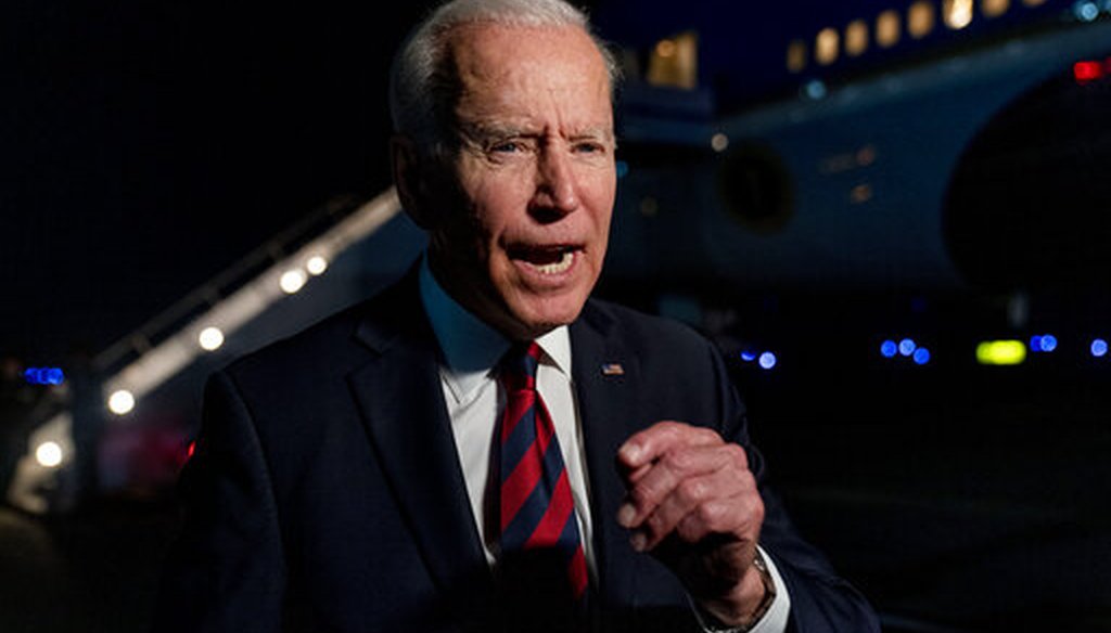 President Joe Biden speaks to reporters on July 21, 2021, after a CNN town hall in Cincinnati. (AP)