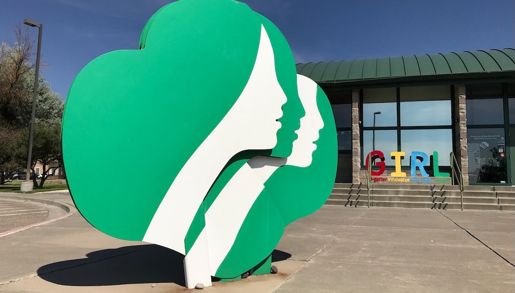 This June 7, 2021, image shows the headquarters of Girl Scouts of New Mexico Trails in Albuquerque, New Mexico. (AP)