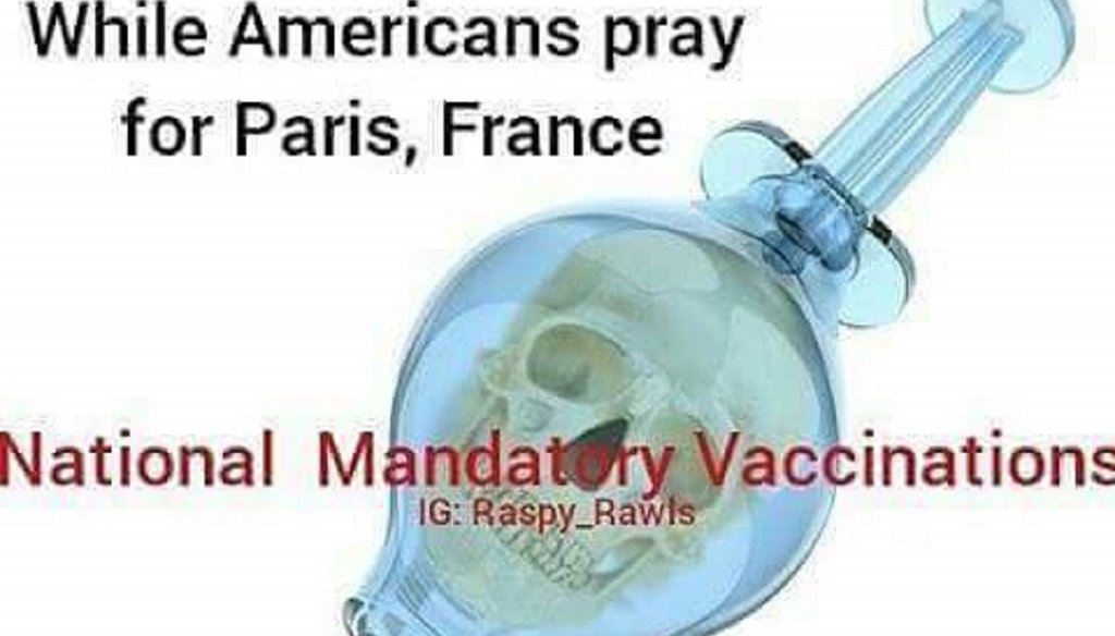 This meme began making the social media rounds days after the Paris terrorist attacks